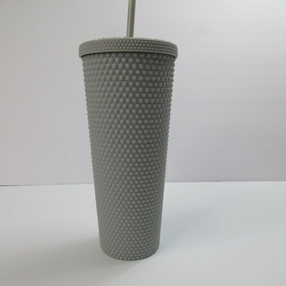 Starbucks Authentic Matte Gray Soft Touch Studded Tumbler Cup Glow in the Dark - Picture 2 of 5